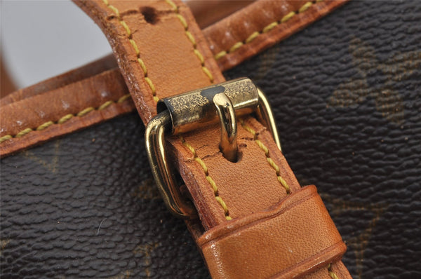 Authentic Louis Vuitton Monogram Bucket PM Shoulder Tote Bag M42238 Junk 7025J