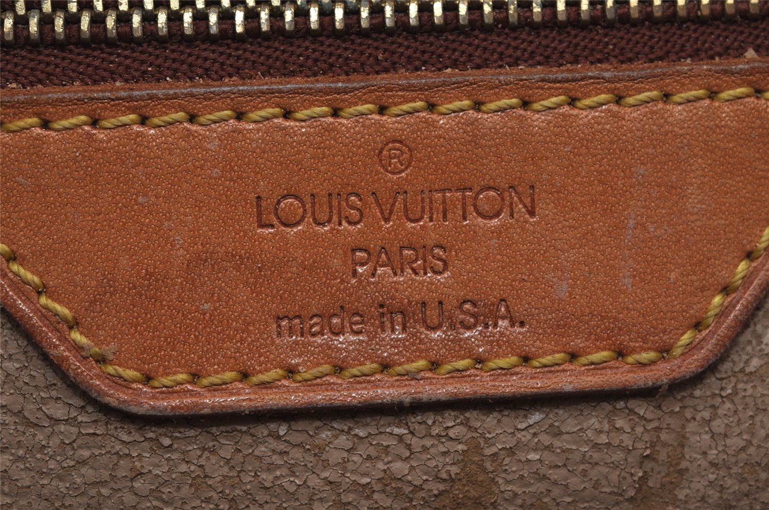 Authentic Louis Vuitton Monogram Bucket PM Shoulder Tote Bag M42238 Junk 7025J