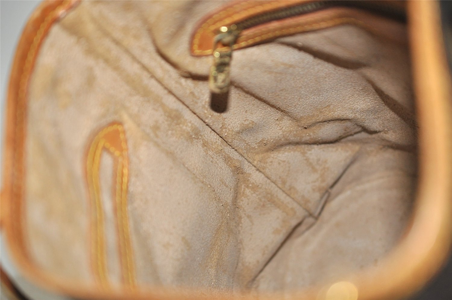 Authentic Louis Vuitton Monogram Bucket PM Shoulder Tote Bag M42238 Junk 7025J