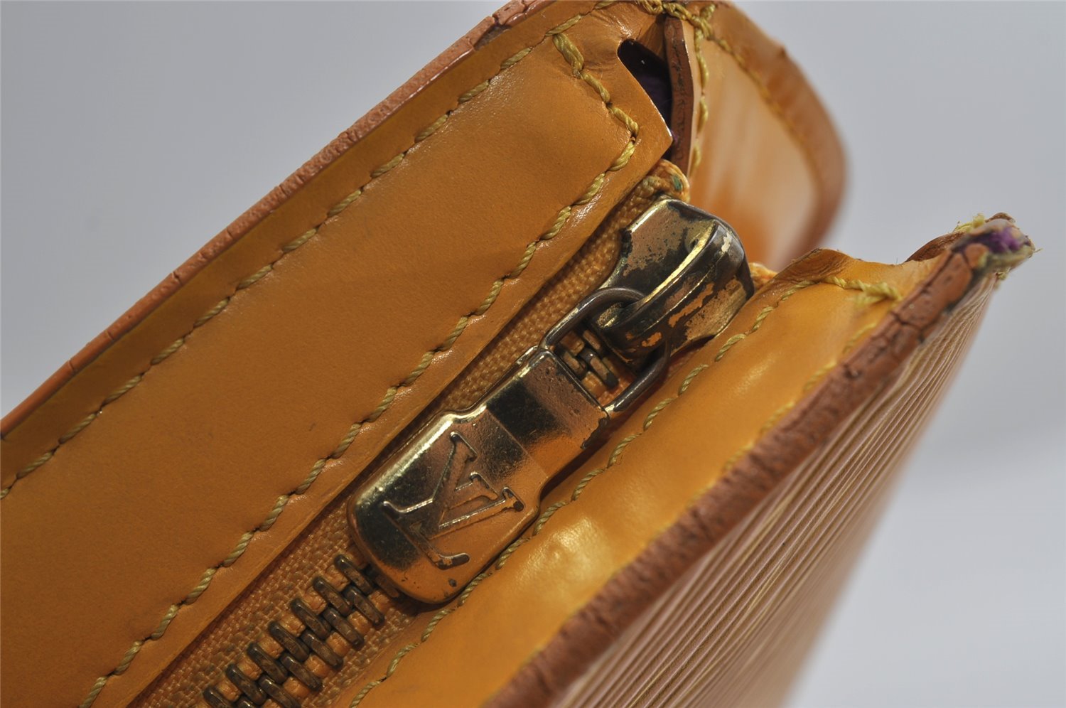 Auth Louis Vuitton Epi Saint Jacques Shopping Shoulder Bag M52269 Yellow 7027I