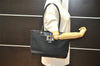 Authentic GUCCI Vintage Shoulder Tote Bag Canvas Leather 0021109 Black 7027K