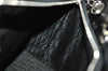 Authentic Christian Dior Diorissimo Cannage Tote Hand Bag Enamel Black CD 7028I