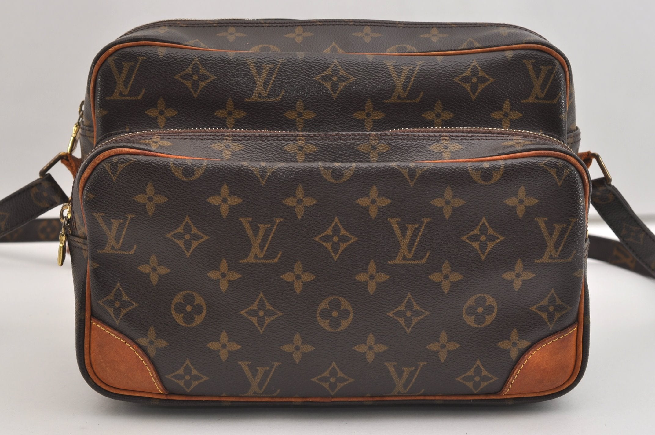Authentic Louis Vuitton Monogram Nile Shoulder Cross Body Bag M45244 LV 7028J
