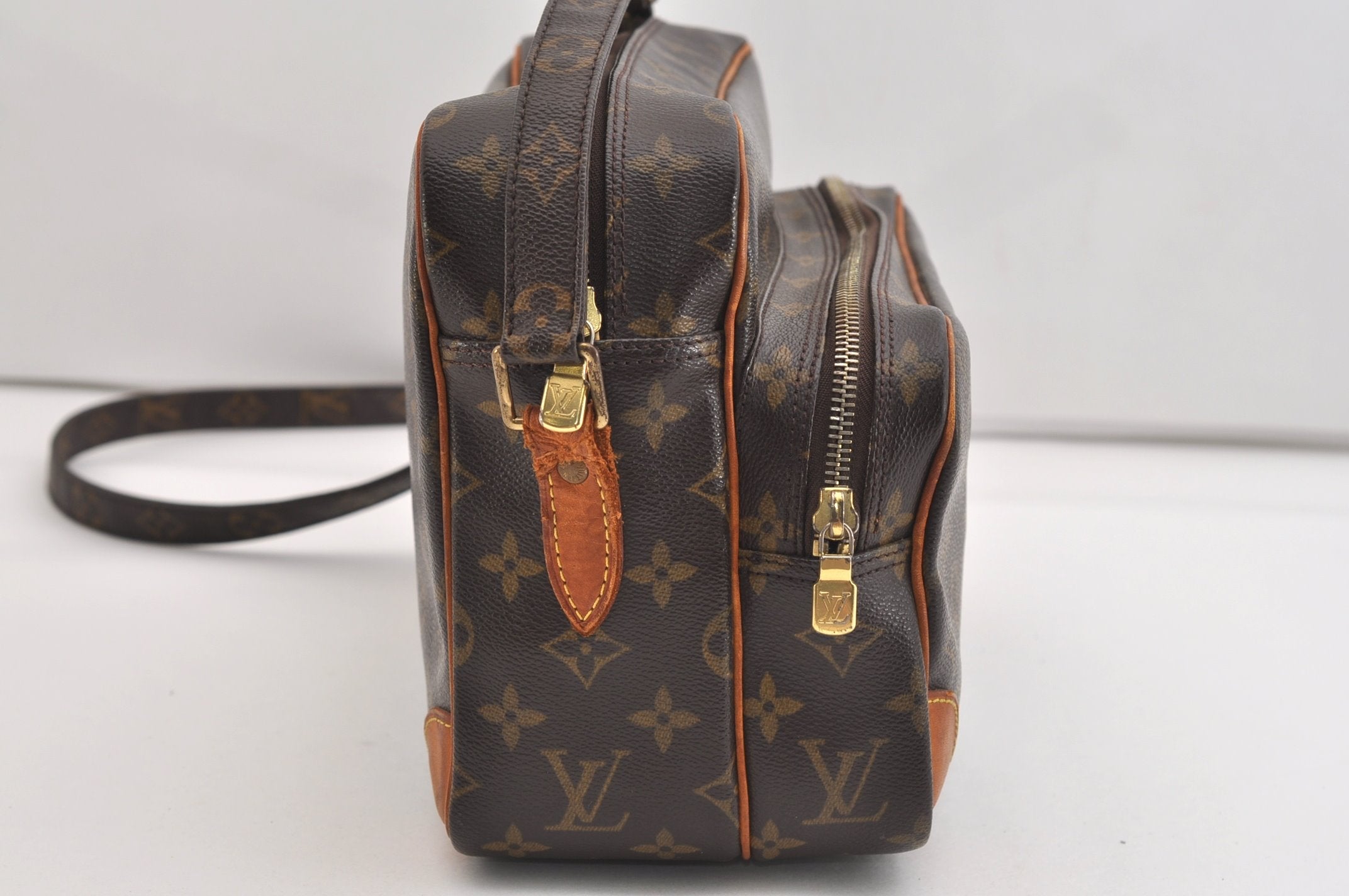 Authentic Louis Vuitton Monogram Nile Shoulder Cross Body Bag M45244 LV 7028J