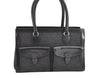 Authentic Christian Dior Vintage Shoulder Hand Bag Denim Leather Black CD 7028K