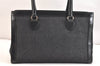 Authentic Christian Dior Vintage Shoulder Hand Bag Denim Leather Black CD 7028K