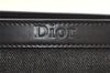 Authentic Christian Dior Vintage Shoulder Hand Bag Denim Leather Black CD 7028K