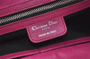 Authentic Christian Dior Vintage Shoulder Tote Bag Leather Pink 7029I