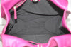Authentic Christian Dior Vintage Shoulder Tote Bag Leather Pink 7029I