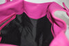 Authentic Christian Dior Vintage Shoulder Tote Bag Leather Pink 7029I