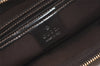 Authentic GUCCI Vintage Hand Tote Bag GG PVC Leather 190259 Brown 7030I