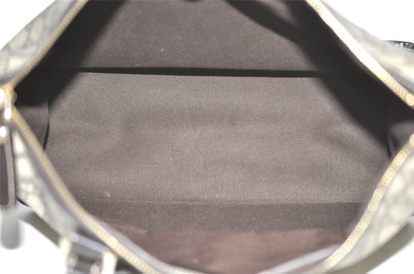 Authentic GUCCI Vintage Hand Tote Bag GG PVC Leather 190259 Brown 7030I