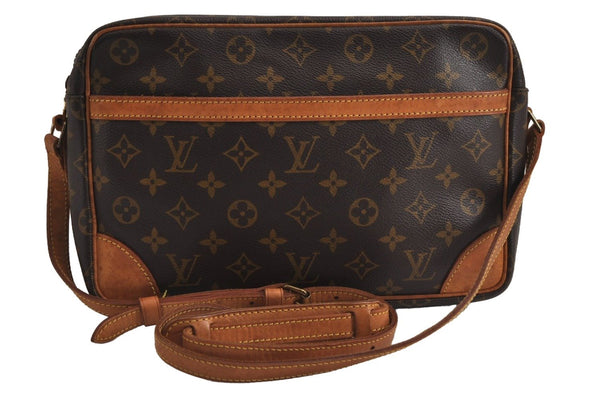 Authentic Louis Vuitton Monogram Trocadero 30 Shoulder Cross Bag M51272 LV 7031J