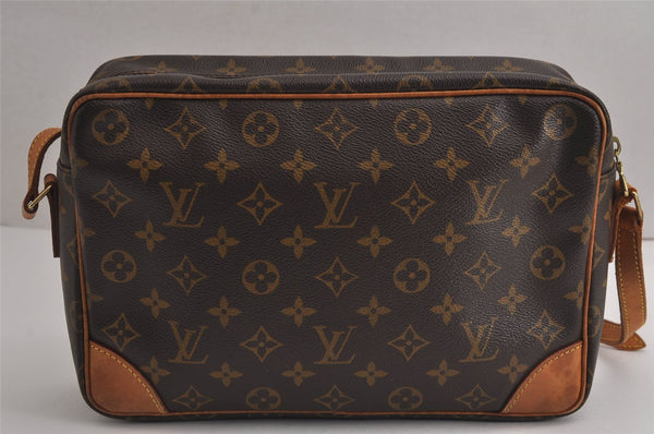 Authentic Louis Vuitton Monogram Trocadero 30 Shoulder Cross Bag M51272 LV 7031J