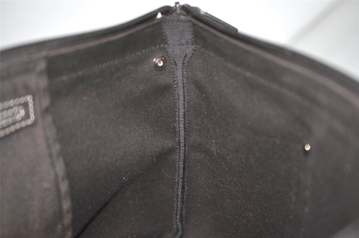 Authentic GUCCI GG Crystal Abbey Shoulder Tote Bag PVC Leather Brown 7033I