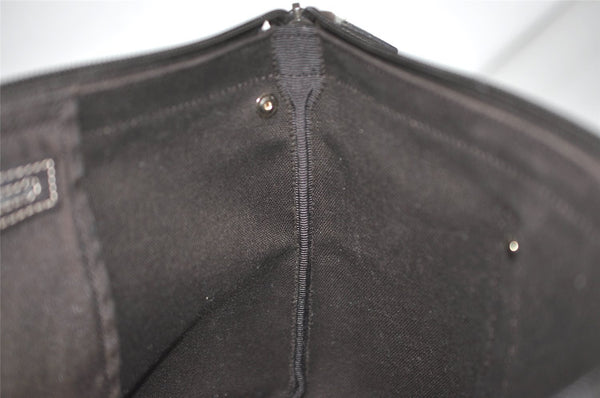 Authentic GUCCI GG Crystal Abbey Shoulder Tote Bag PVC Leather Brown 7033I