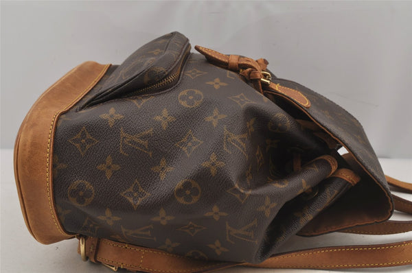 Authentic Louis Vuitton Monogram Montsouris MM Backpack M51136 LV 7033J