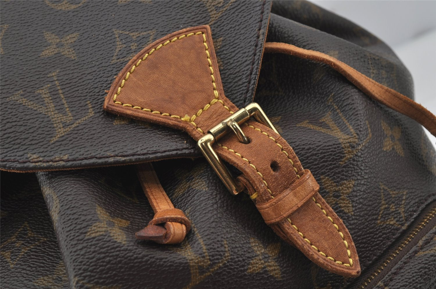 Authentic Louis Vuitton Monogram Montsouris MM Backpack M51136 LV 7033J