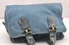 Authentic GUCCI Nubuck Vintage Hand Tote Bag Leather 323657 Blue 7033K