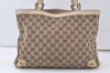 Authentic GUCCI Abbey Shoulder Hand Bag GG Canvas Leather 170004 Brown 7034K