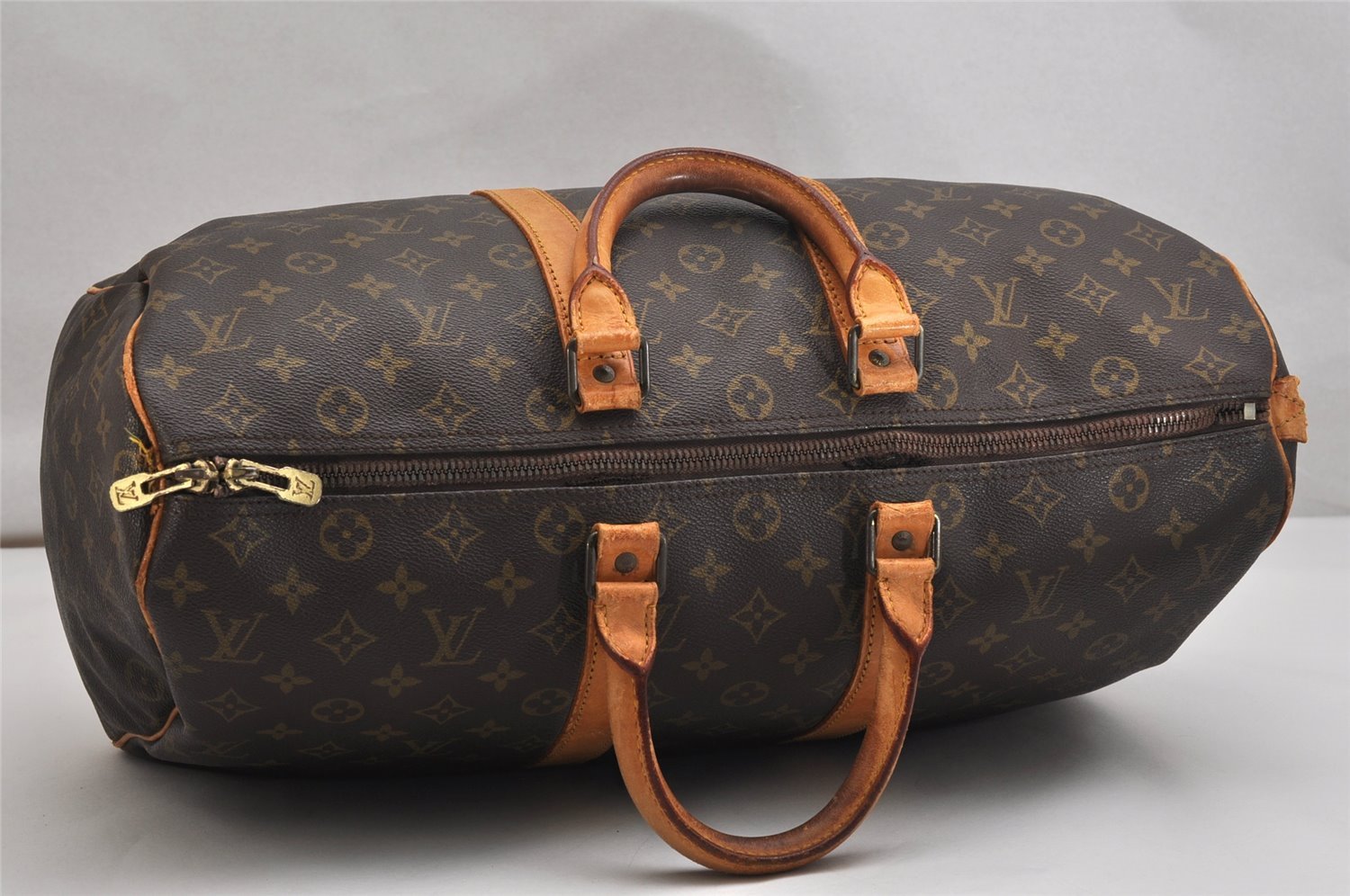 Authentic Louis Vuitton Monogram Keepall 45 Travel Boston Bag M41428 Junk 7035J