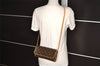 Authentic Louis Vuitton Monogram Pochette Twin GM Shoulder Bag M51852 LV 7036I