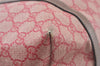 Authentic GUCCI Vintage Shoulder Tote Bag GG PVC Leather 309613 Red 7036J
