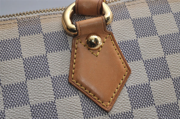 Authentic Louis Vuitton Damier Azur Saleya MM Shoulder Tote Bag N51185 LV 7039I