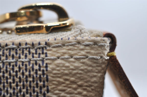 Authentic Louis Vuitton Damier Azur Saleya MM Shoulder Tote Bag N51185 LV 7039I