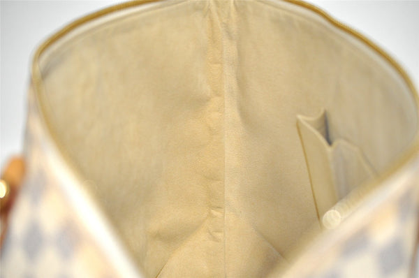 Authentic Louis Vuitton Damier Azur Saleya MM Shoulder Tote Bag N51185 LV 7039I