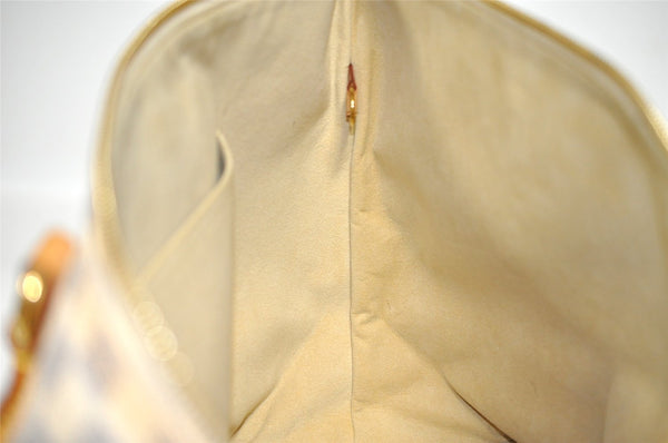 Authentic Louis Vuitton Damier Azur Saleya MM Shoulder Tote Bag N51185 LV 7039I