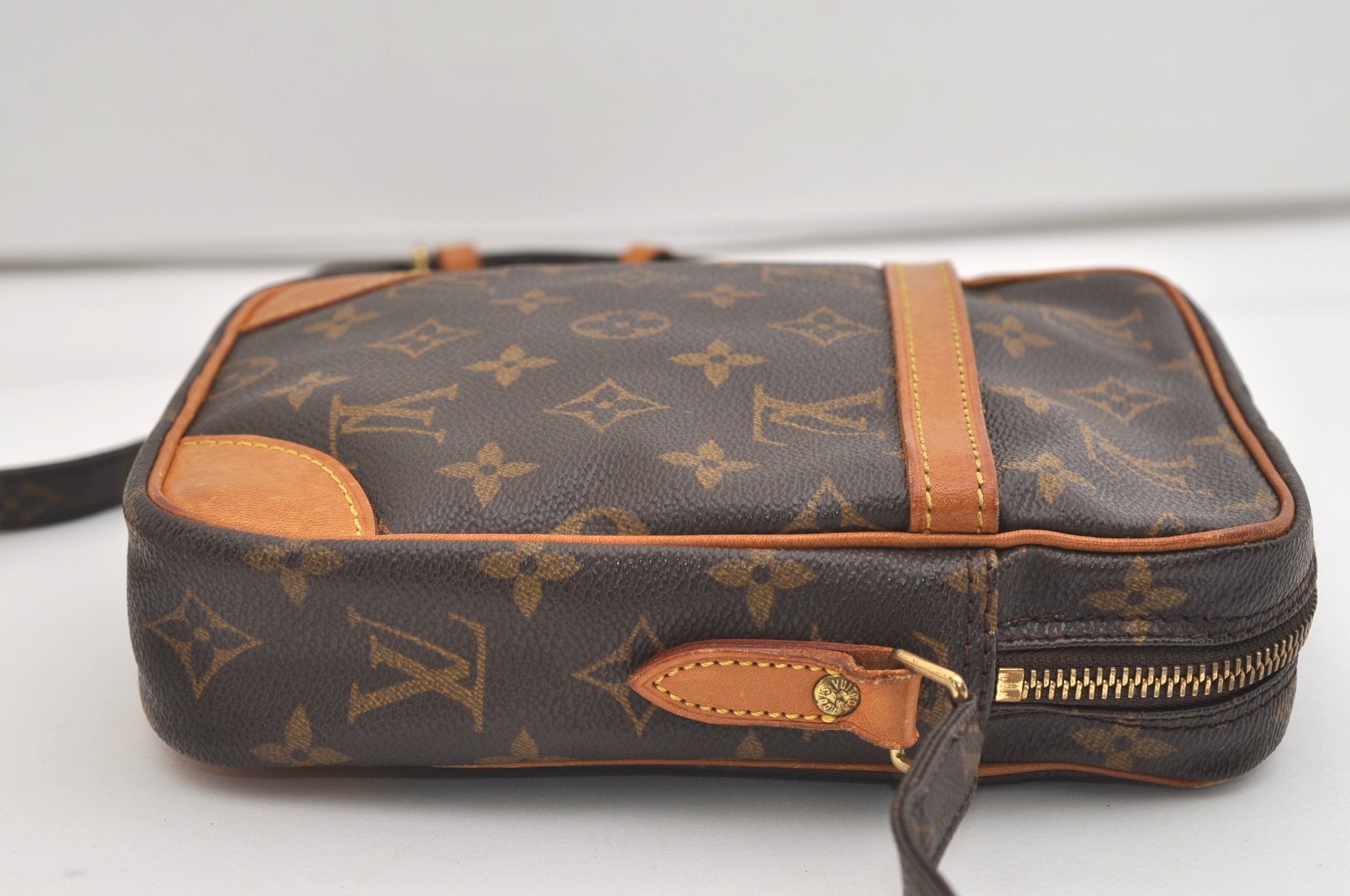Authentic Louis Vuitton Monogram Danube Shoulder Cross Body Bag M45266 LV 7039J