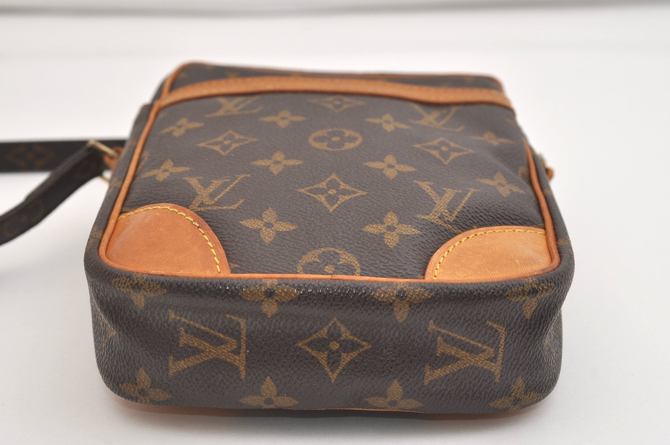 Authentic Louis Vuitton Monogram Danube Shoulder Cross Body Bag M45266 LV 7039J