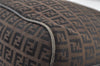 Authentic FENDI Zucchino Shoulder Hand Bag Purse Canvas Leather Brown 7040K