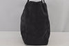 Authentic CHANEL New Travel Line Shoulder Tote Bag Nylon Leather Black 7041J