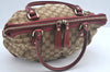Authentic GUCCI Sukey 2Way Hand Tote Bag GG Canvas Leather 247902 Brown 7042I