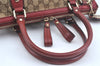 Authentic GUCCI Sukey 2Way Hand Tote Bag GG Canvas Leather 247902 Brown 7042I