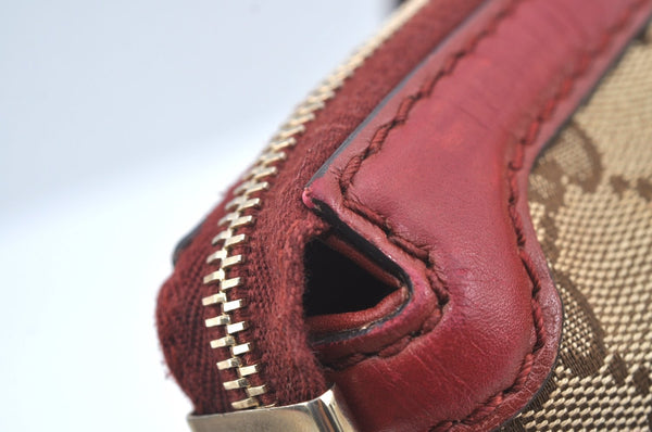 Authentic GUCCI Sukey 2Way Hand Tote Bag GG Canvas Leather 247902 Brown 7042I