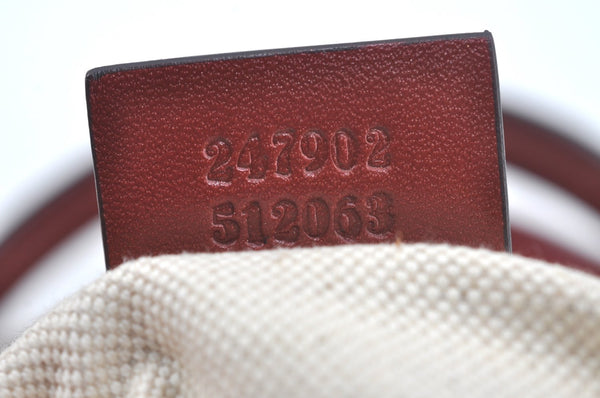 Authentic GUCCI Sukey 2Way Hand Tote Bag GG Canvas Leather 247902 Brown 7042I