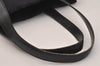 Authentic CHANEL New Travel Line Shoulder Tote Bag Nylon Leather Black 7042J