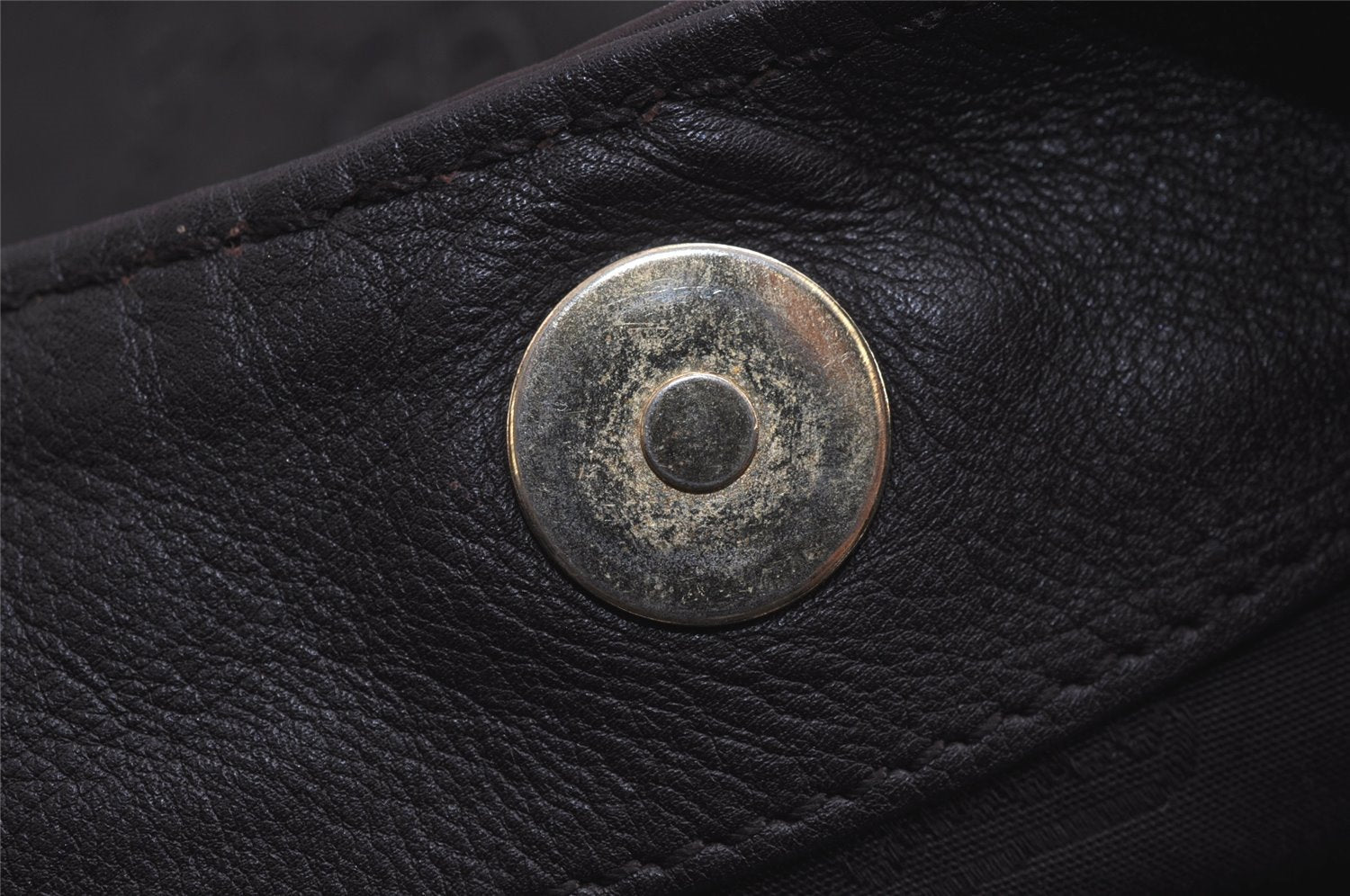 Authentic GUCCI Guccissima Charlotte Shoulder Bag GG Leather 203504 Brown 7043J