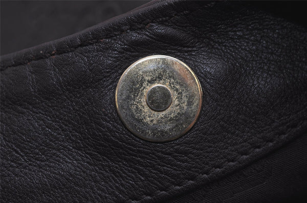 Authentic GUCCI Guccissima Charlotte Shoulder Bag GG Leather 203504 Brown 7043J