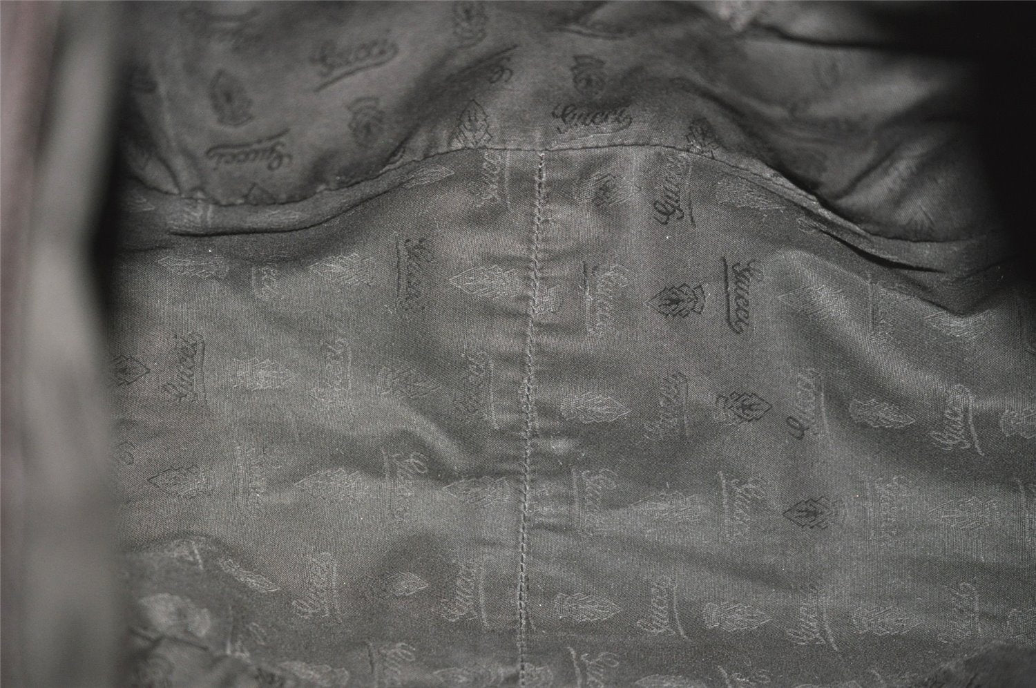 Authentic GUCCI Guccissima Charlotte Shoulder Bag GG Leather 203504 Brown 7043J