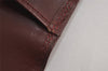 Authentic Cartier Must de Cartier Clutch Hand Bag Leather Bordeaux Red 7044J