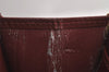 Authentic Cartier Must de Cartier Clutch Hand Bag Leather Bordeaux Red 7044J