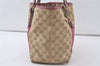 Authentic GUCCI Sherry Line Tote Bag GG Canvas Leather 137396 Beige 7044K