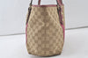 Authentic GUCCI Sherry Line Tote Bag GG Canvas Leather 137396 Beige 7044K