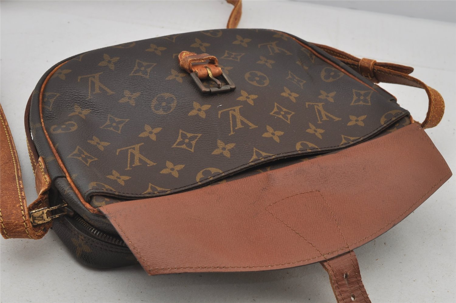 Authentic Louis Vuitton Monogram Jeune Fille MM M51226 Shoulder Cross Bag 7045J