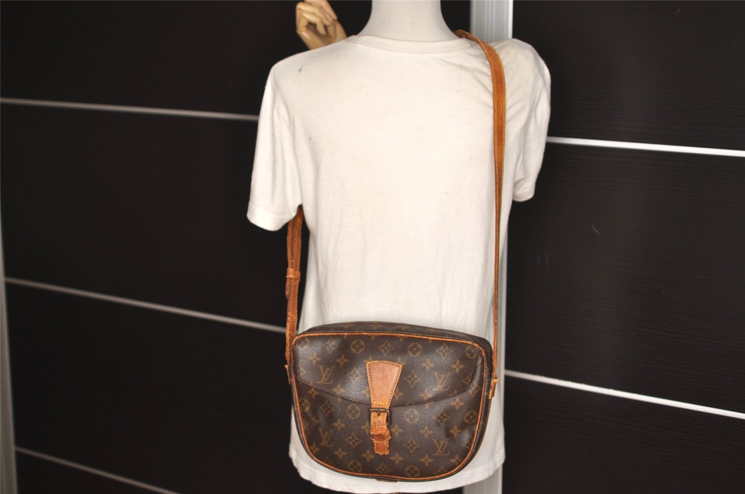 Authentic Louis Vuitton Monogram Jeune Fille MM M51226 Shoulder Cross Bag 7045J