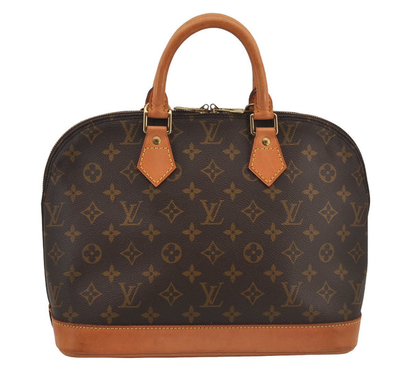 Authentic Louis Vuitton Monogram Alma Hand Bag Purse M51130 LV 7046J